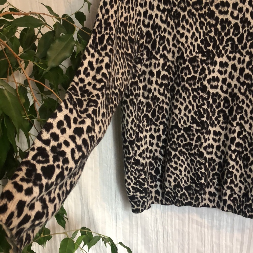 PRIMARK & DAISY FUENTES SZ L cheetah print sweater & black roll tab slee… - Picture 4 of 13